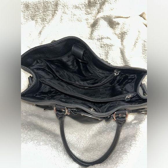 Michael Kors Leather Large Black Pebbled Hamilton - Picture 2 of 4